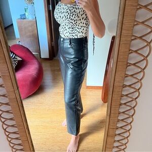 Aritzia Wilfred The Melina Leather Pants, size 10